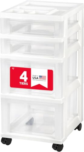 4 Drawer Rolling Storage Cart
