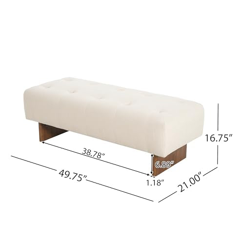 Yvone Modern Upholstered Ottoman Bench