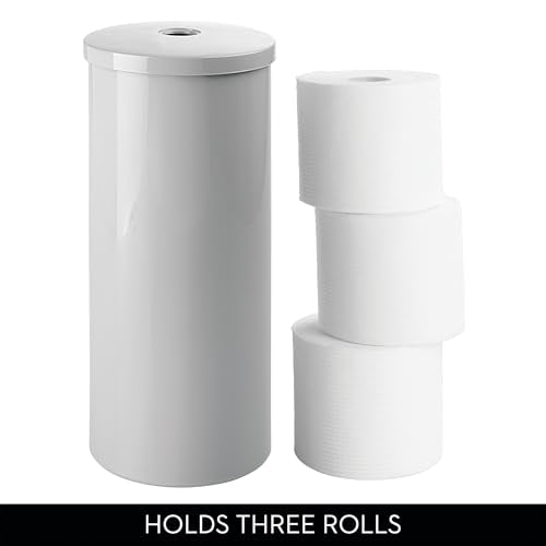 Freestanding Toilet Paper Canister with Lid (3 Count)