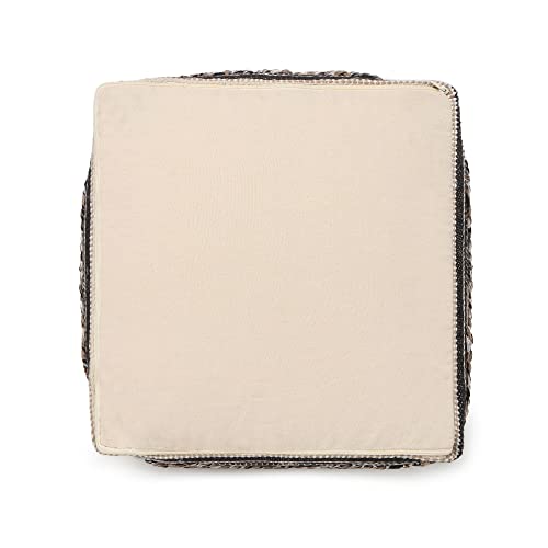 Pouf with Filler Cube Bean Bag Pouffe