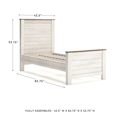 Willowton Farmhouse Twin Panel Bed