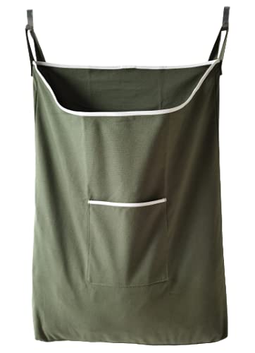 Door Hanging Laundry Hamper with Front Pocket