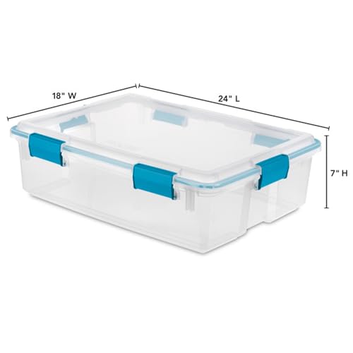 Gasket Storage Box with Lids for Home & Office (4 Count)