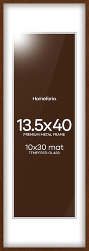 13.5x40 Brown Oak Picture Frame (2 Count)