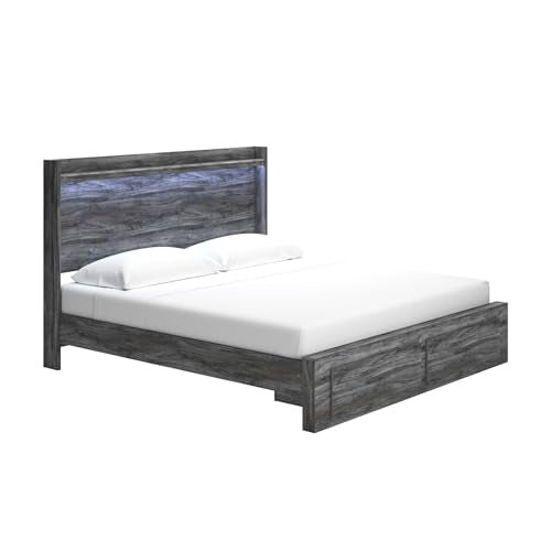 Panel King Size Bed with Storage Drawers