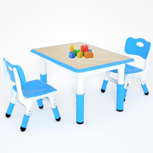 Kids Study Table and 2 Chairs Set