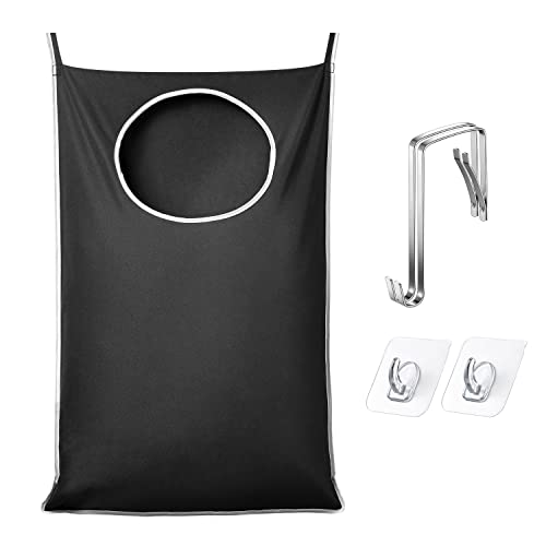 XL Black Door Hanging Laundry Hamper