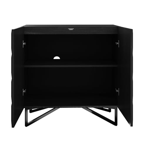 Wolfie Wooden Contemporary Entryway Cabinet