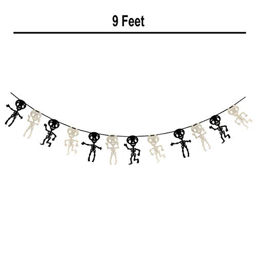 9 Foot Halloween Garland Felt Banner Chain Decorations Indoor & Outdoor (2 Count)