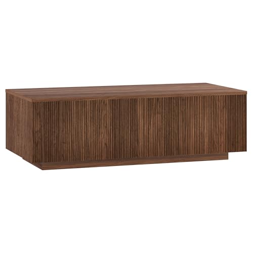 48" Modern Fluted Coffee Table