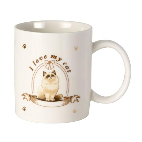 12Oz Cute Ragdoll Cat White Ceramic Mug