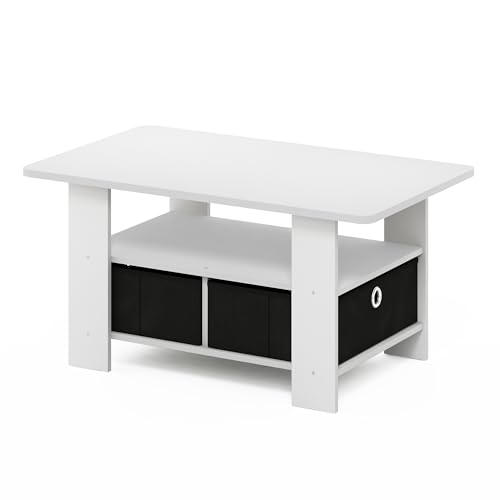 Andrey Small Modern Coffee Table with Storage Shelf