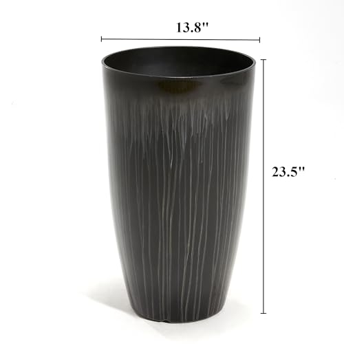 Garden 23.5" H. Large Plastic Planters (2 Count)