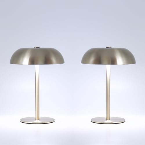 2 Pack Cordless Mushroom Table Lamp