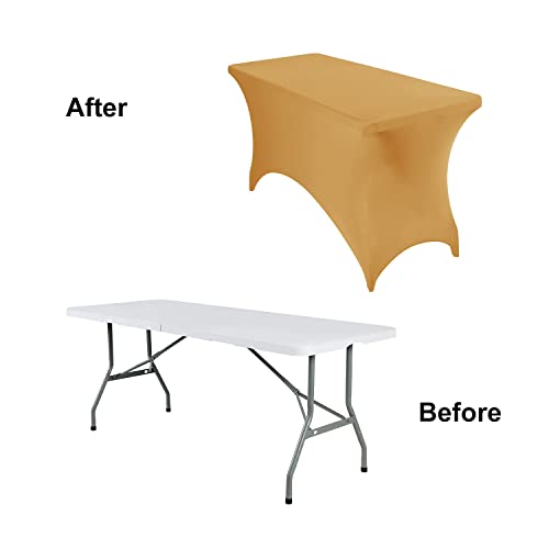 2Pack Spandex Waterproof Table Covers 4ft (2 Count)