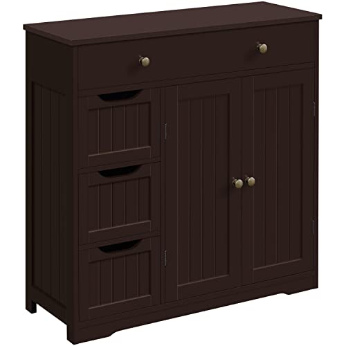 Bathroom Floor Cabinet with 3 Small Drawers