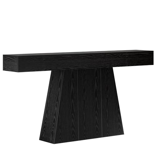 63" Black Console Table