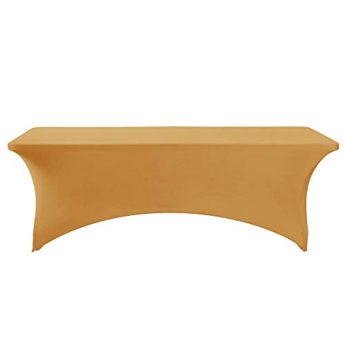 2Pack Spandex Table Cover for 6Ft or 4fT or 8ft Table Universal Fitted Stretch Tablecloth for Party