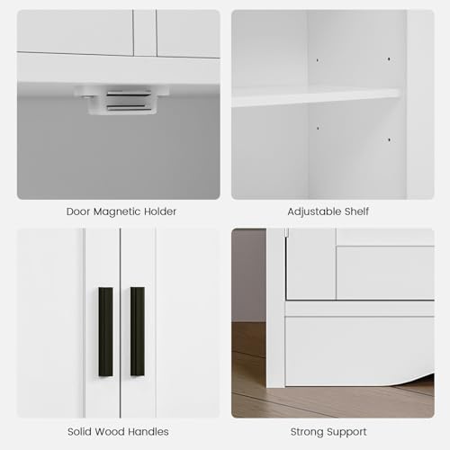 Bathroom Storage Cabinet with 2 Drawers