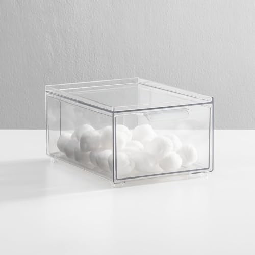 Plastic Bathroom Organizer Bin w (4 Count)