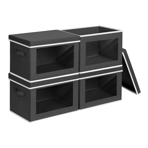 Storage Bins with Lids (4 Count)