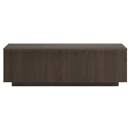 48" Modern Fluted Coffee Table