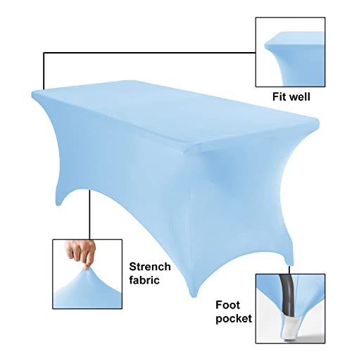 Spandex 6ft Waterproof Table Cover for Party