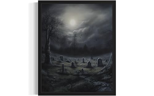 Gothic Graveyard Poster Art Print