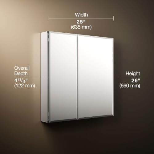CB CLC2526FS Bathroom Medicine Cabinet with Mirror