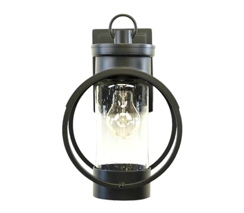 Black Outdoor Weatherproof Wall Sconce Light Fixture