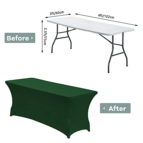 4FT Spandex Fitted Tablecloth