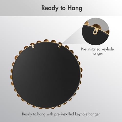 27 inch Gold Round Mirror