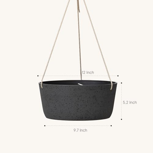 Large Hanging Planters for Outdoor Plants (2 Count)