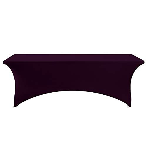 2Pack Spandex Table Cover for 6Ft or 4fT or 8ft Table Universal Fitted Stretch Tablecloth for Party (2 Count)