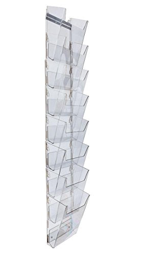 Hanging Literature Rack with 8 Tiered Pockets