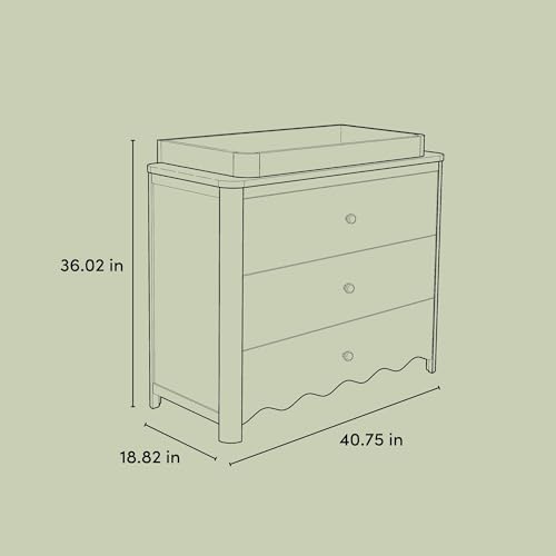 Casablanca 3 Drawer Chest with Changing Topper