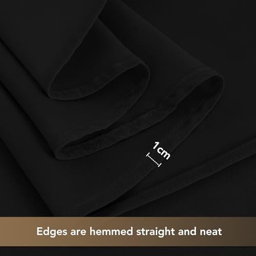 Black Rectangle Tablecloths for 8 Foot Tables (8 Count)