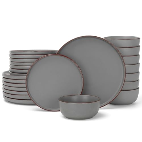 Mercury 24 Piece Stoneware Dinnerware Set