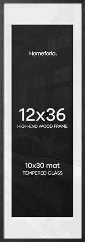 12x36 Black Oak Picture Frame (2 Count)