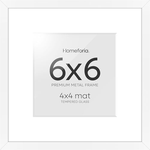 6x6 White Picture Frame