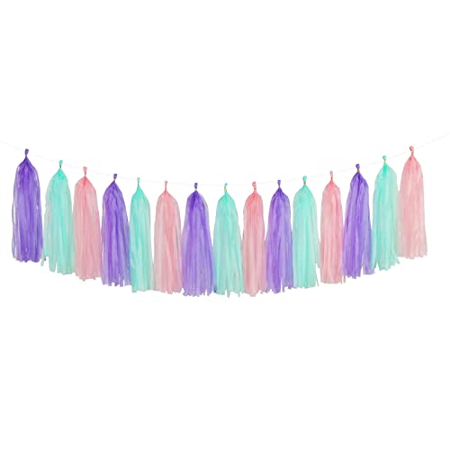 Pink Purple Mint Mermaid Ocean