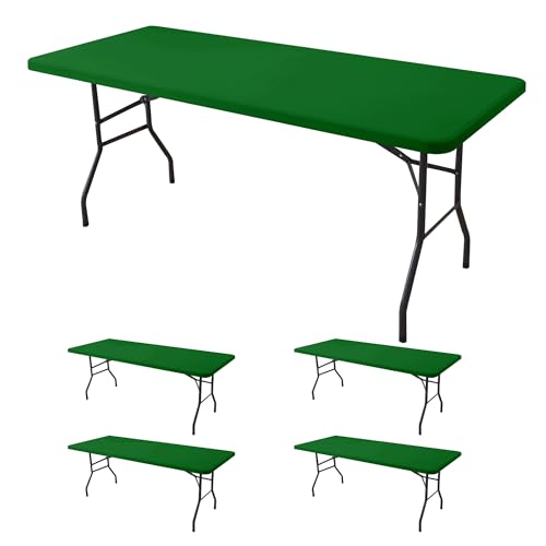 Fitted Tablecloth for 6 Foot Rectangle Tables (4 Count)