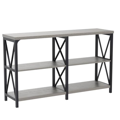 Sofa Table Grey Console Table for Living Room