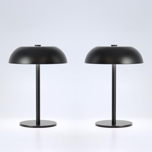 2 Pack Cordless Mushroom Table Lamp