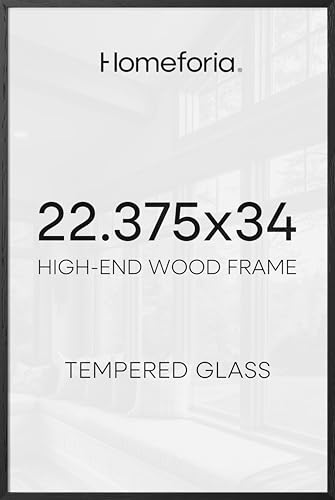 22.375x34 Black Oak Puzzle Poster Frame (2 Count)
