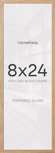 8x24 Natural Oak Panoramic Picture Frame (2 Count)