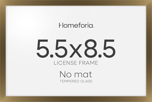 5.5x8.5 Bronze Business License Frame (3 Count)