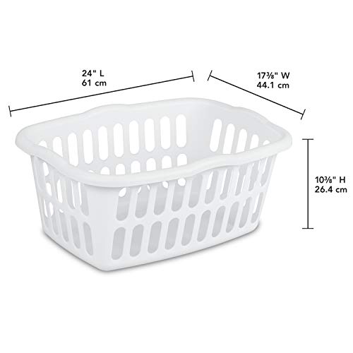 1.5 Bushel Rectangular Plastic Laundry Basket (12 Count)