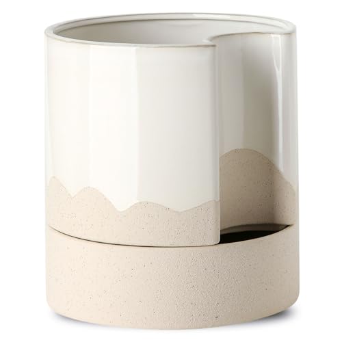 Ceramic Self Watering Plant Pot for Indoor Plants