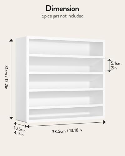 4 Tier Spice Rack Organizer for Cabinet